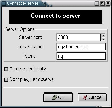 Connect dialog